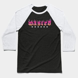 Wasted Flames Tattoo Six Baseball T-Shirt